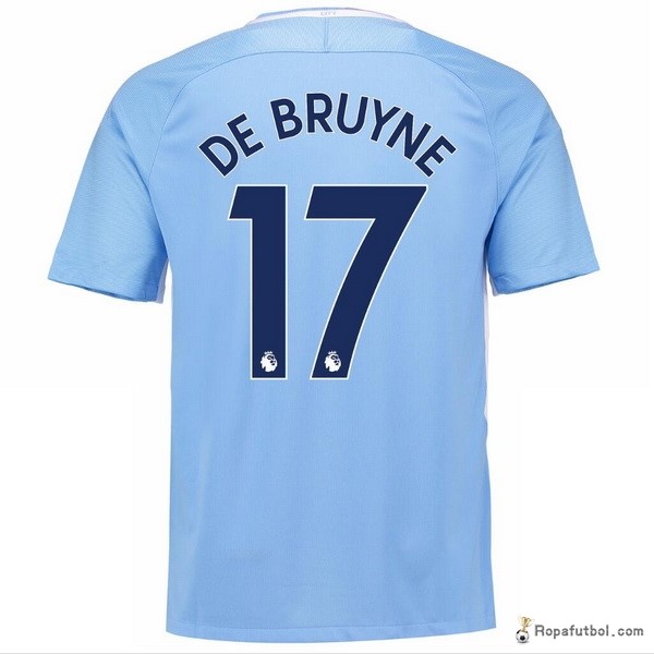 Camiseta Manchester City Replica Primera Ropa De Bruyne 2017/18